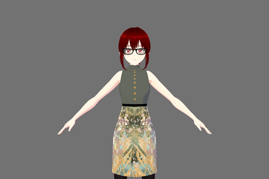 "Modern Art" Vroid Dress