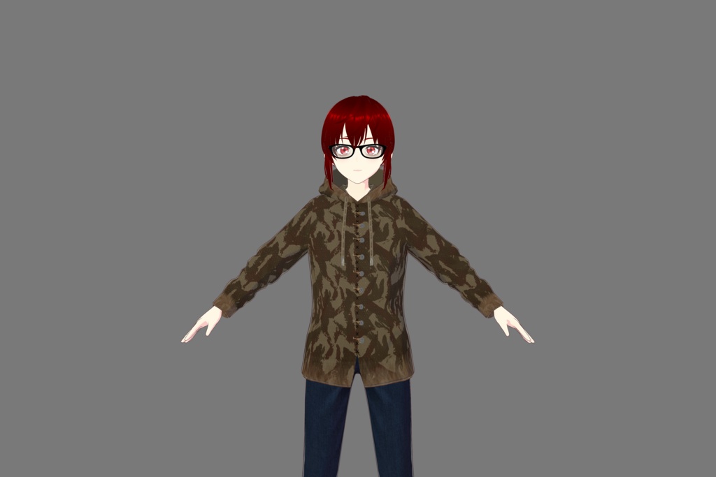 Woodland Hunting Vroid Hoodie