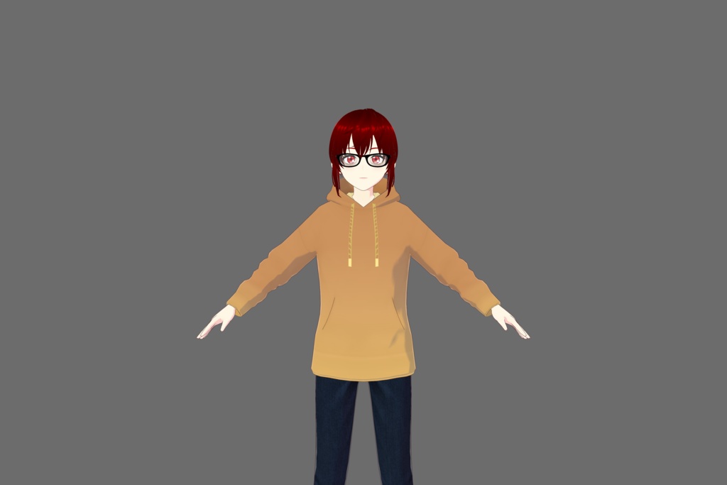 Orange/Yellow Gradient Vroid Hoodie