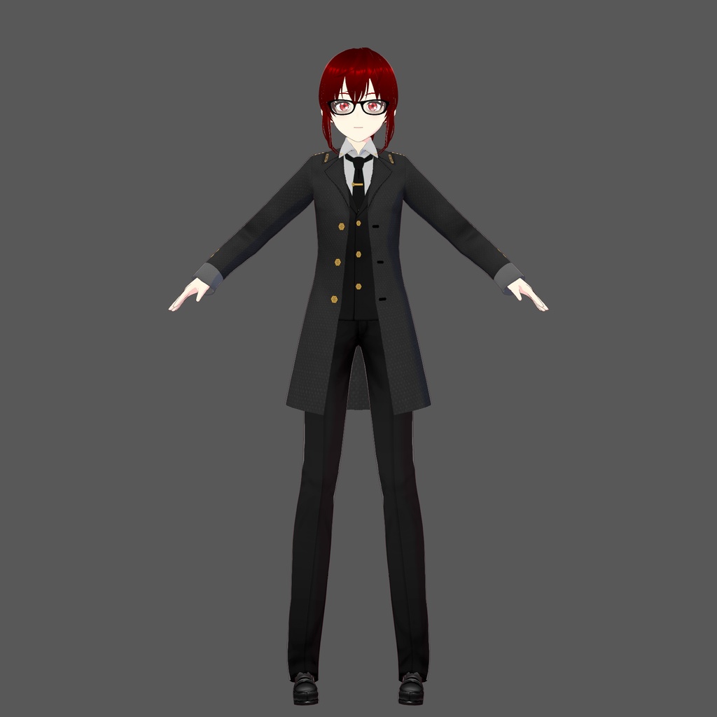 Military-Style Formal Vroid Outfit
