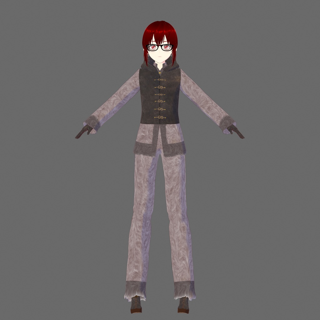 Cold-Weather Historic Vroid Outfit 