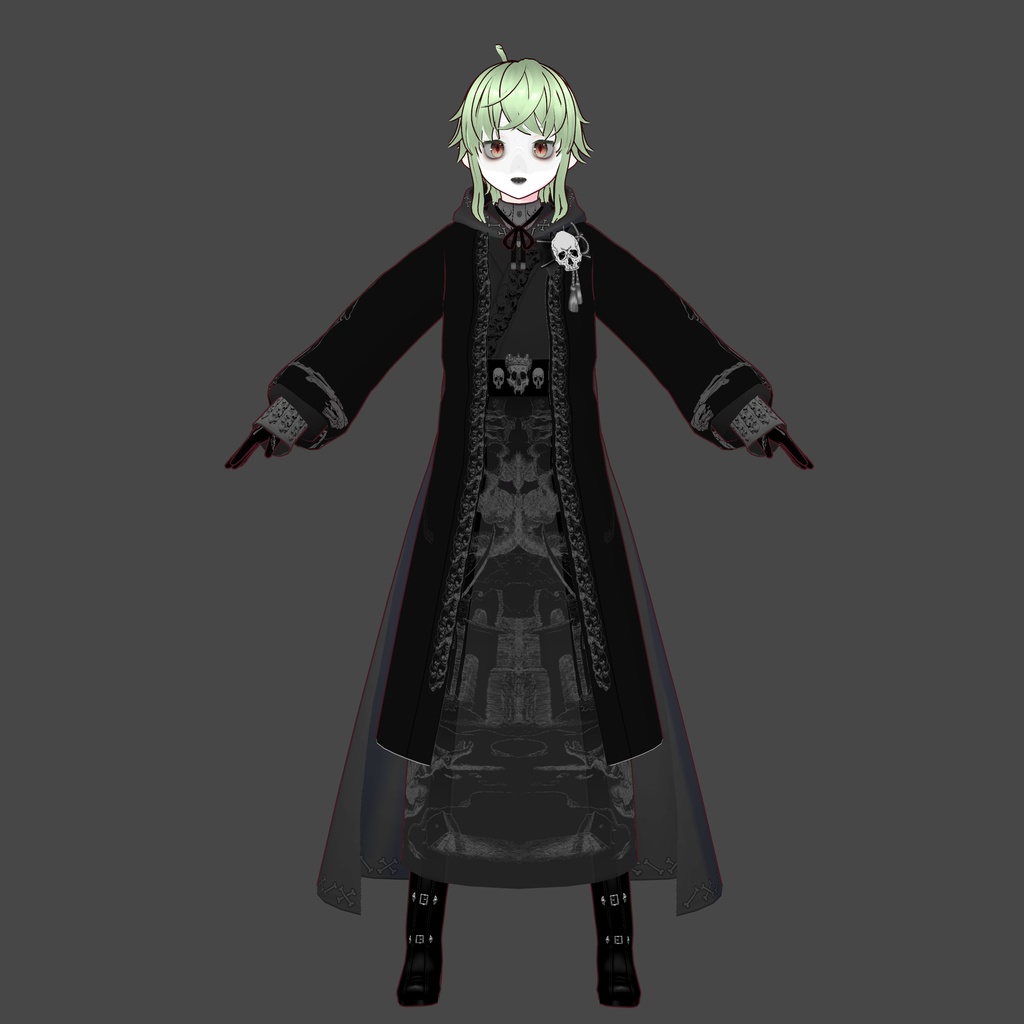 The 4th Horseman of the Apocalypse (Death) OC Character Vroid Model