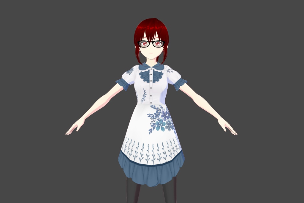 Delftware Vroid Dress 1