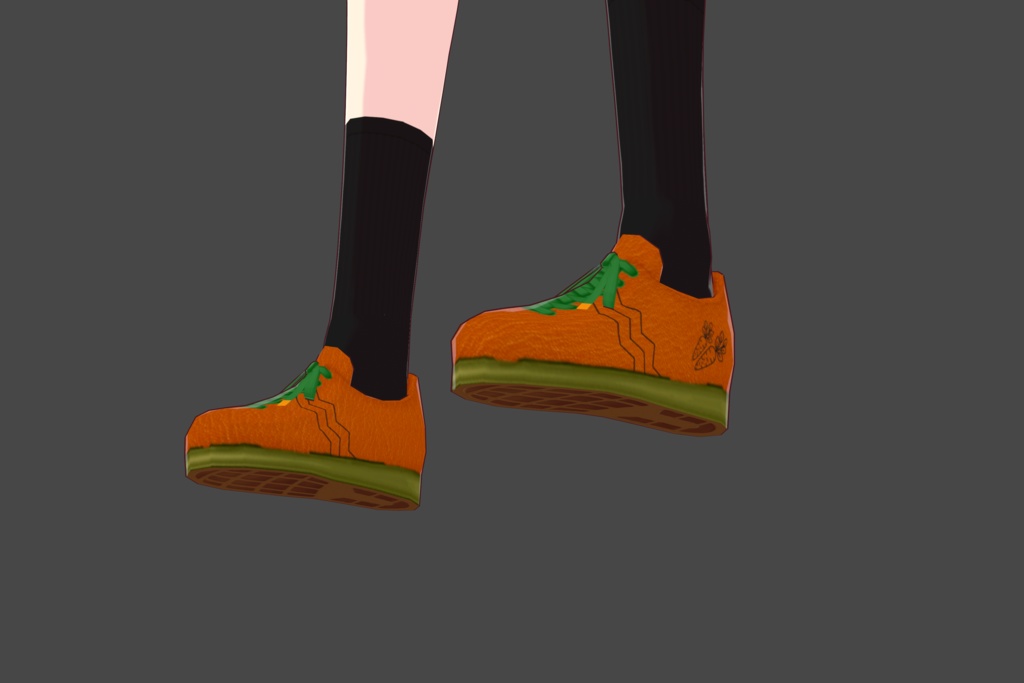 Carrot Themed Vroid Sneakers 