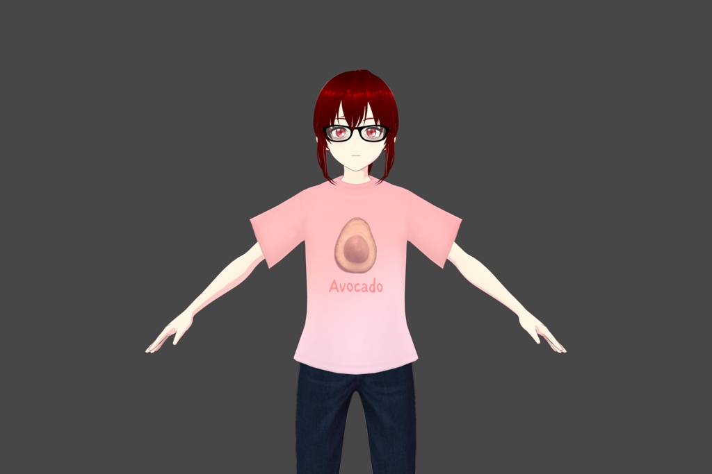 Pink Avocado Vroid T-Shirt