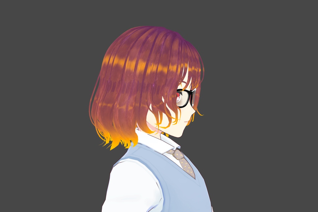 Purple/Gold Shiny Vroid Hair Texture