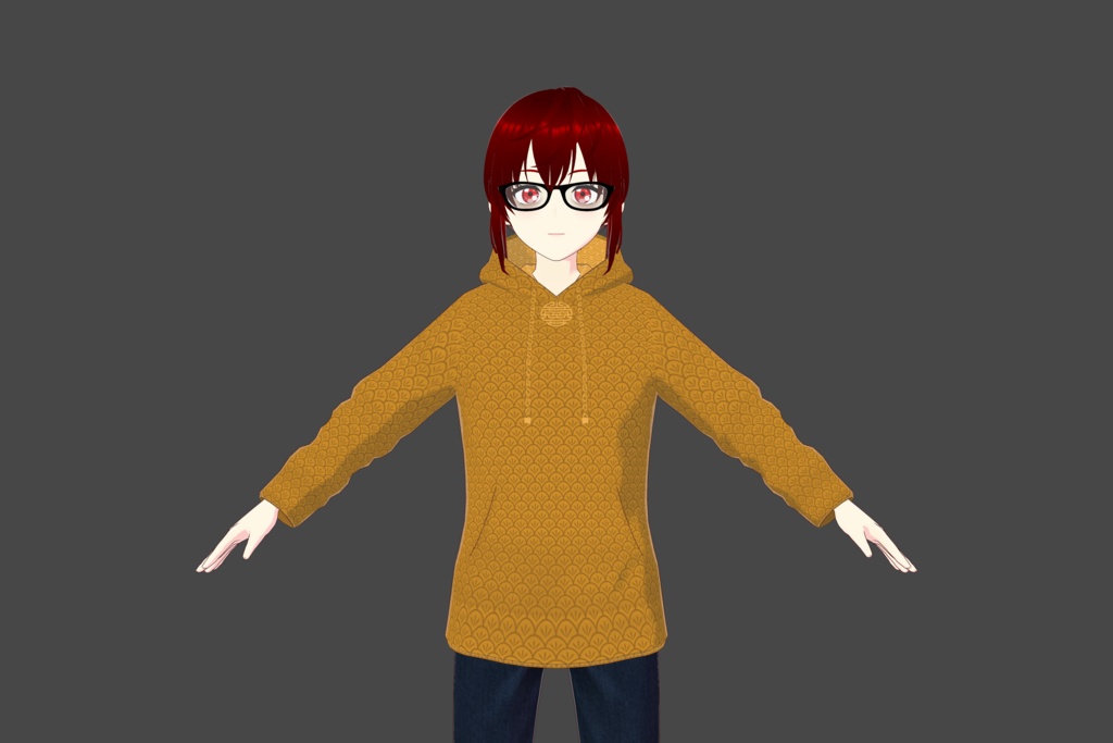 Royal Gold Vroid Hoodie