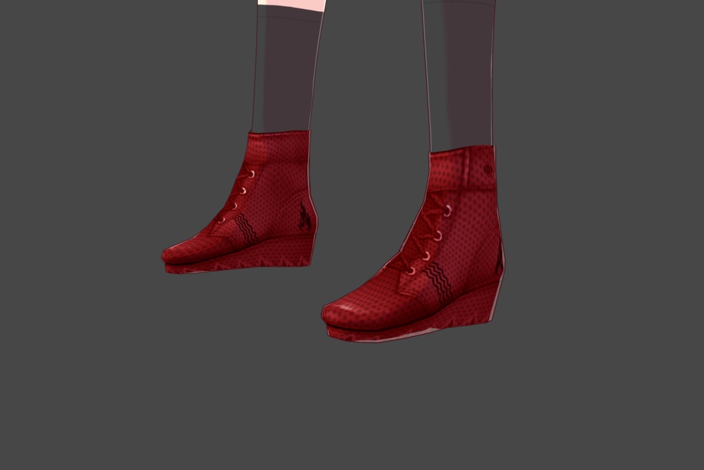 "Fire" Vroid Shoes