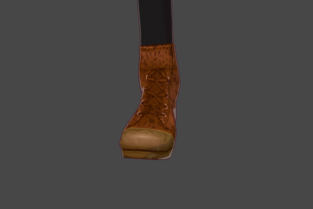 Spotted Brown/Gold Leather Vroid Shoes