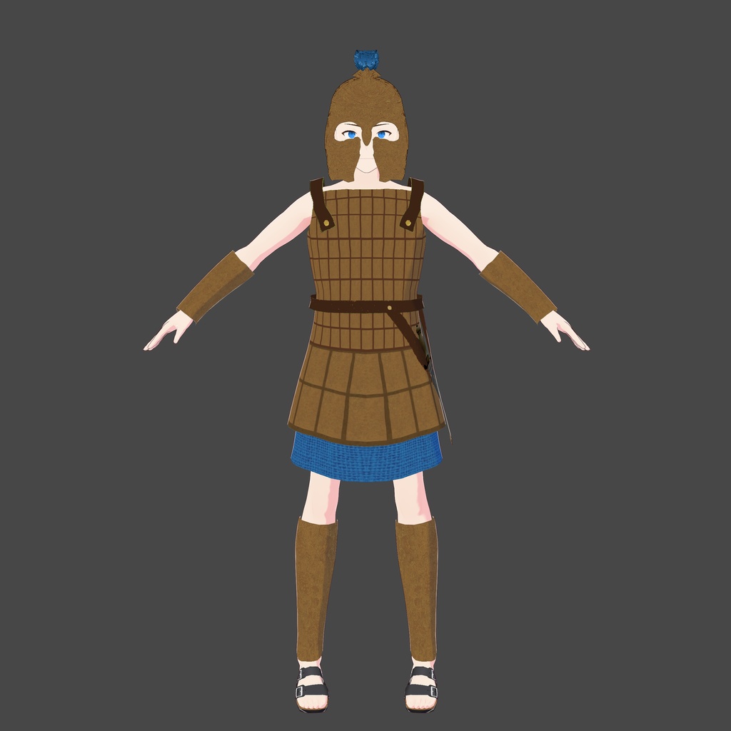 Greek Hoplite Warrior Vroid Model