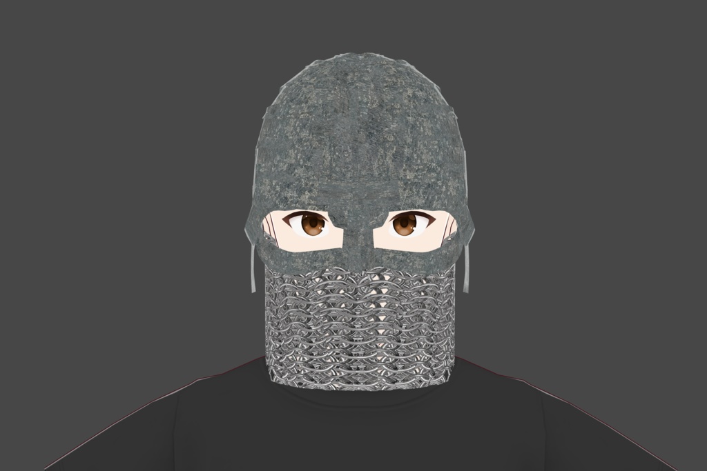 Spangenhelm with Aventail Vroid Asset