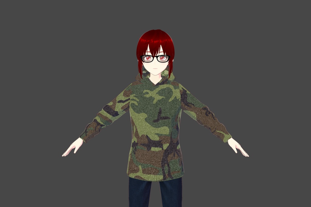 US Woodland Camo Vroid Hoodie