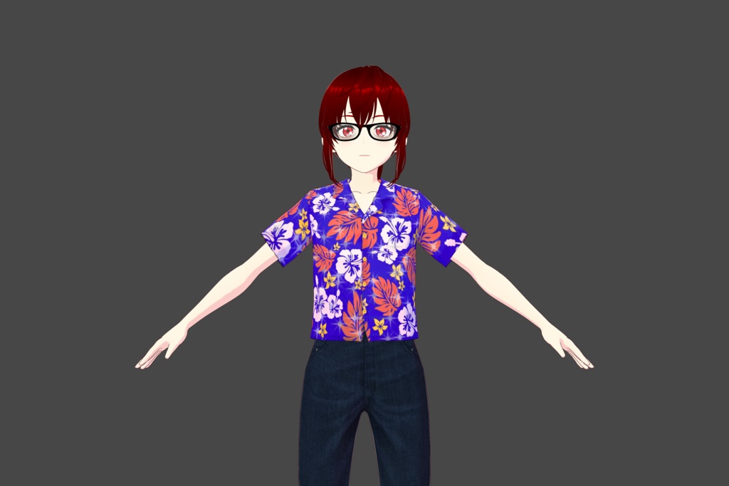 Blue Hawaii Vroid Shirt