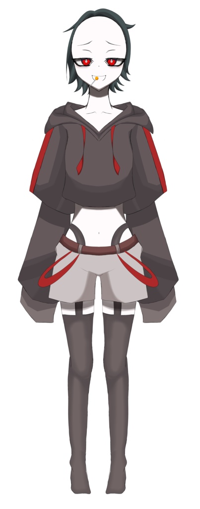 パーツ分け済みLive2Dモデル 曇天 Live2D用psd