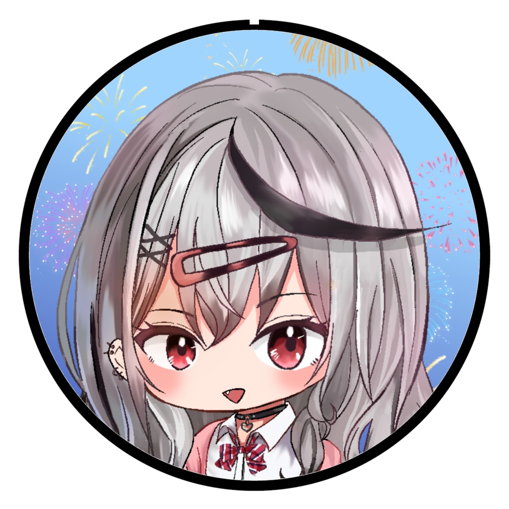 ホロライブ  デカ缶バッジ  沙花叉クロヱ