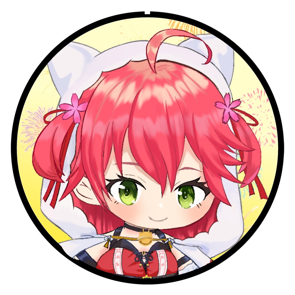 ホロライブ  デカ缶バッジ  さくらみこ