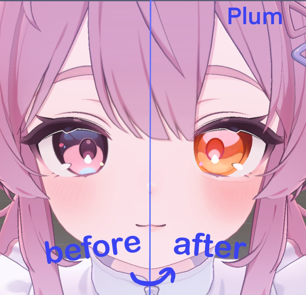 【プラム】【シフォン】まんまるおめめ&メイクアップ