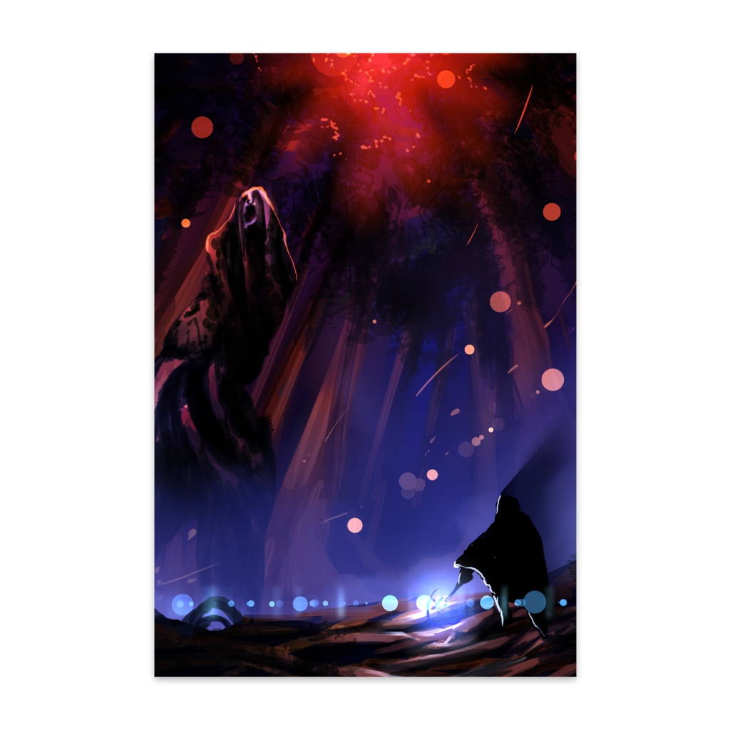 木の魔物と魔術師