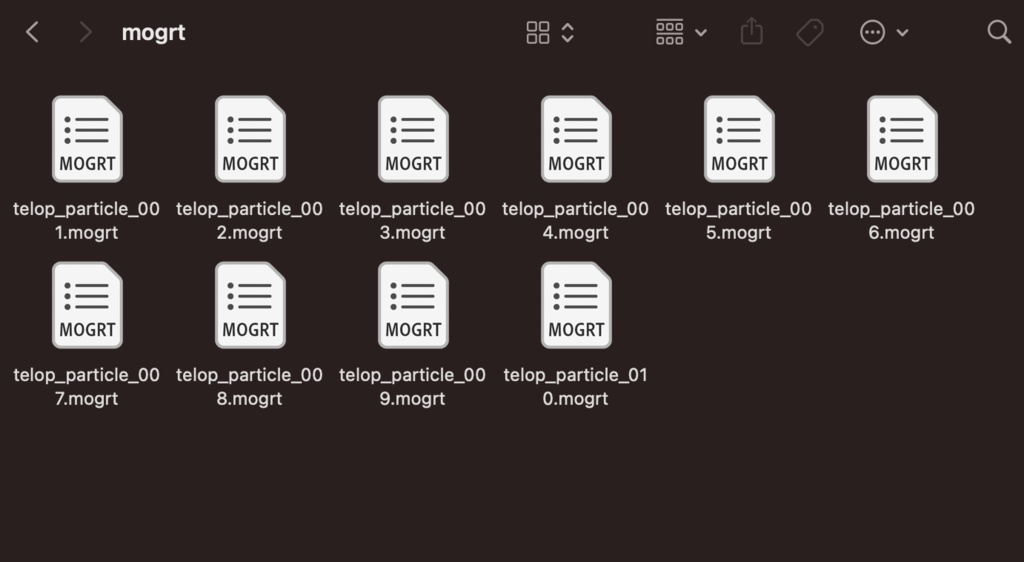 キラキラテロップ専用パーティクル素材10点セット
