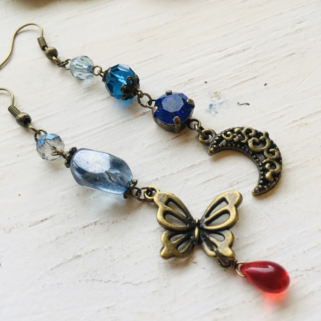 イケメンヴァンパイア アーサー 月 グレーブルー ピアス イヤリング