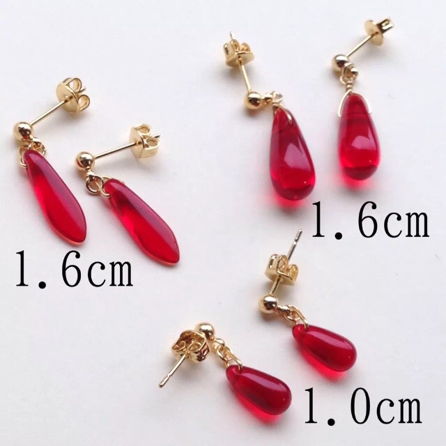 コスプレ 風の谷のナウシカ ナウシカ レアサイズ ドロップ ガラス ピアス イヤリング