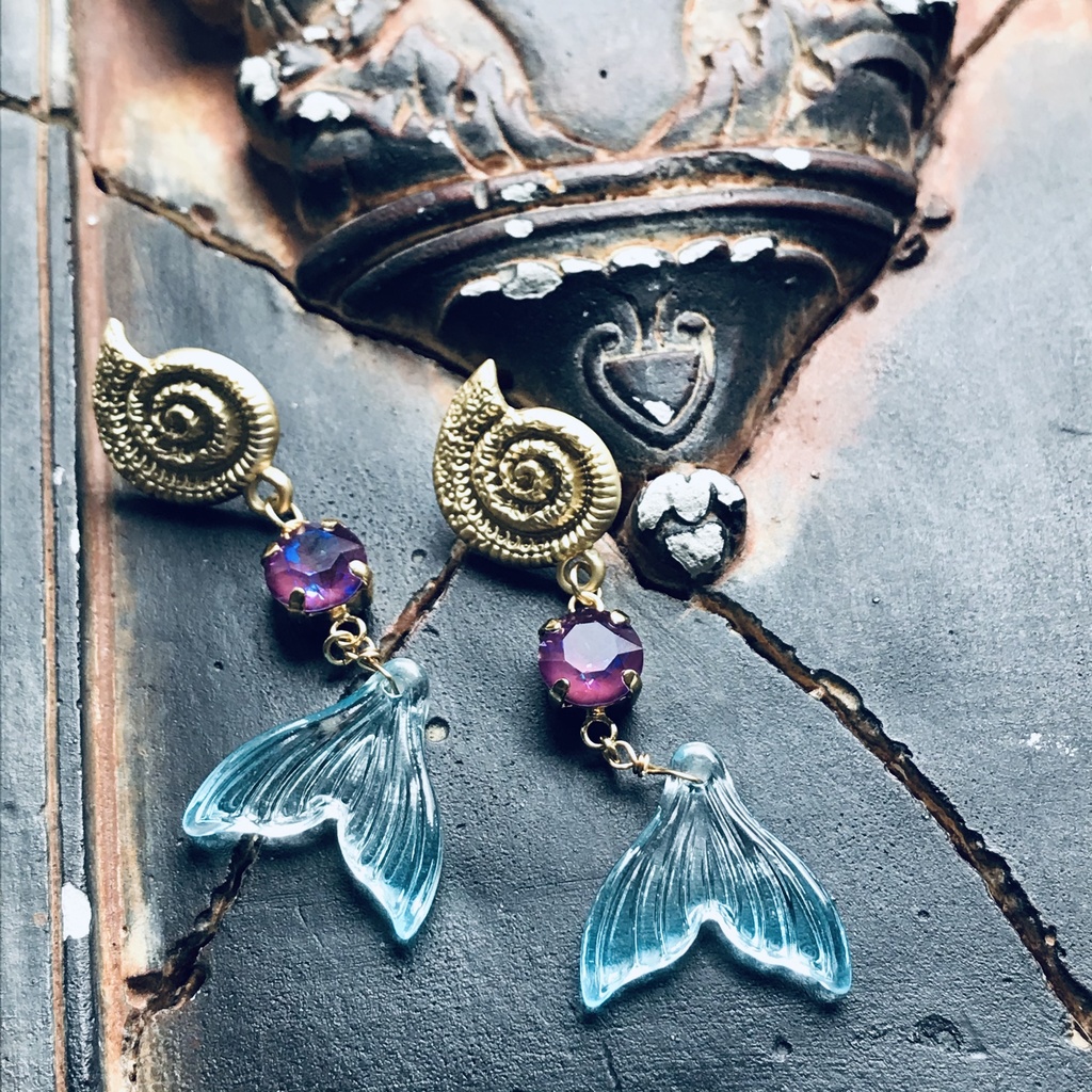 ツイステ リーチ兄弟 アズール 巻貝 ピアス イヤリング