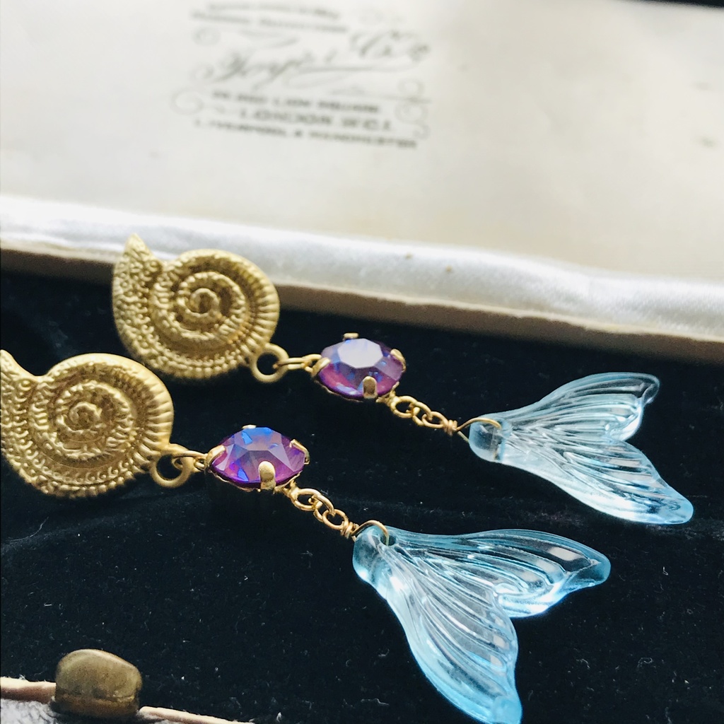 ツイステ リーチ兄弟 アズール 巻貝 ピアス イヤリング