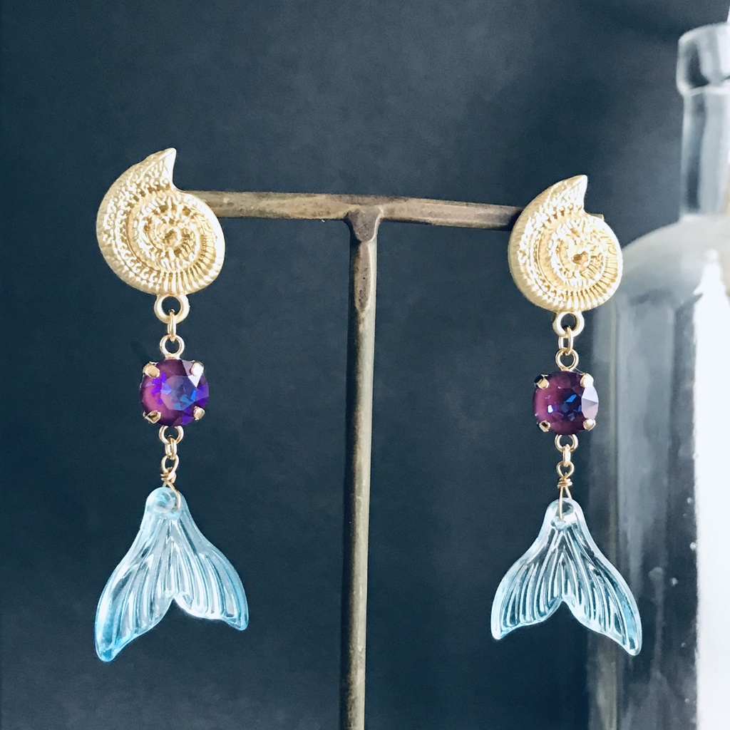 ツイステ リーチ兄弟 アズール 巻貝 ピアス イヤリング