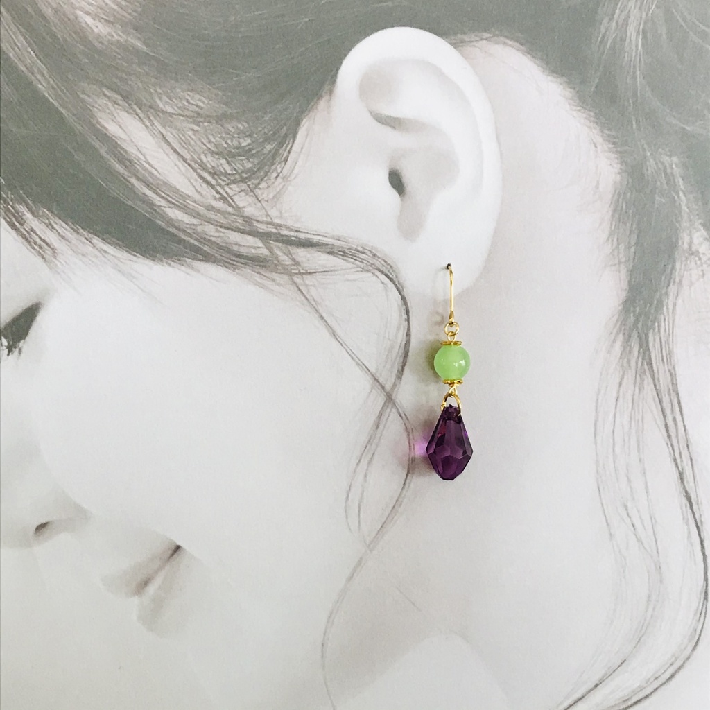 ジョジョの奇妙な冒険 岸部露伴 イメージカラー ピアス イヤリング