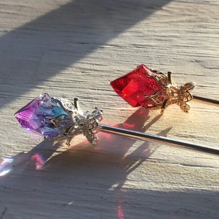 再販 夜の魔術部 冷気属性の鉱石 簪 しずくは選択