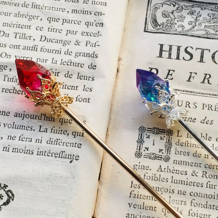 再販 夜の魔術部 冷気属性の鉱石 簪 しずくは選択