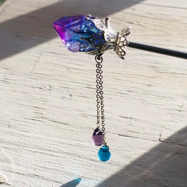 再販 夜の魔術部 冷気属性の鉱石 簪 しずくは選択