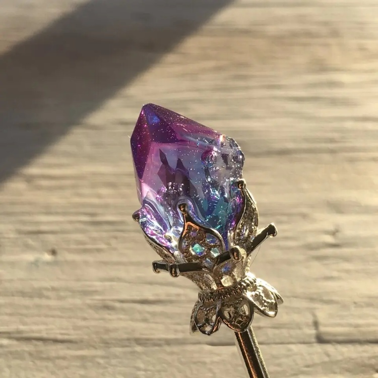 再販 夜の魔術部 冷気属性の鉱石 簪 しずくは選択