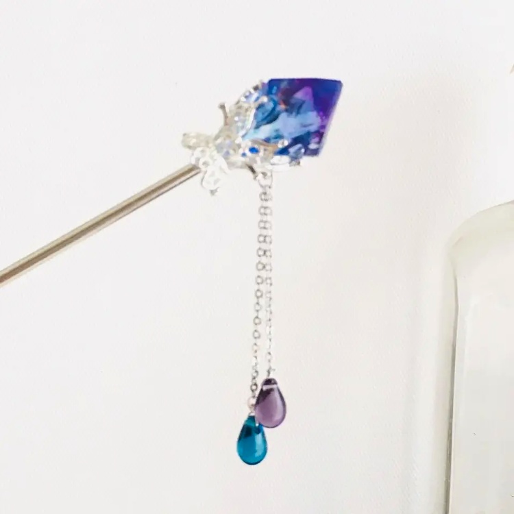 再販 夜の魔術部 冷気属性の鉱石 簪 しずくは選択