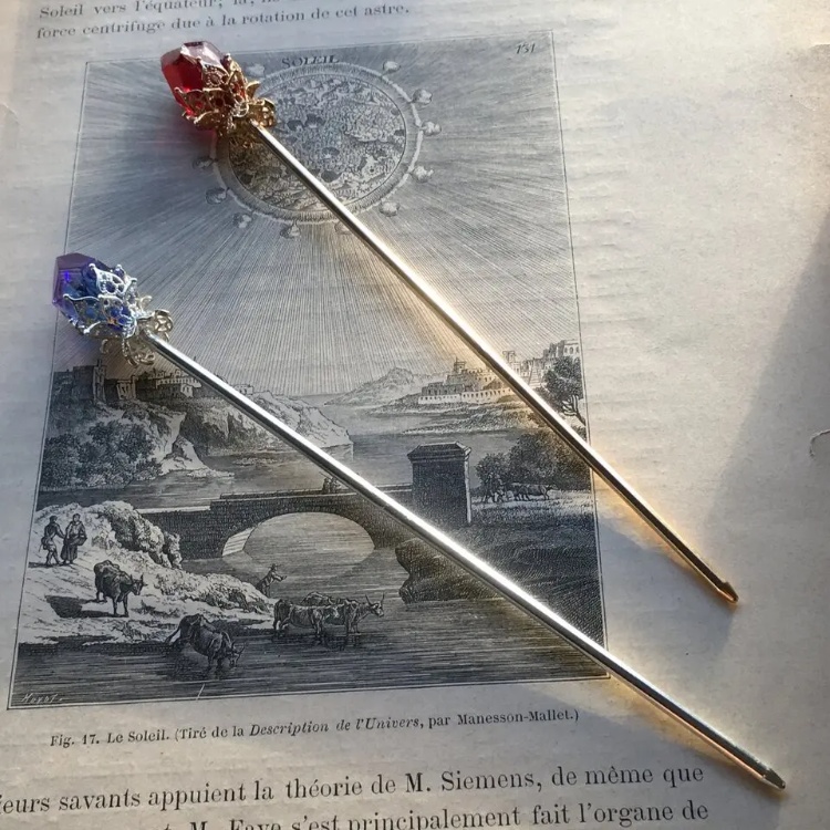 再販 夜の魔術部 冷気属性の鉱石 簪 しずくは選択