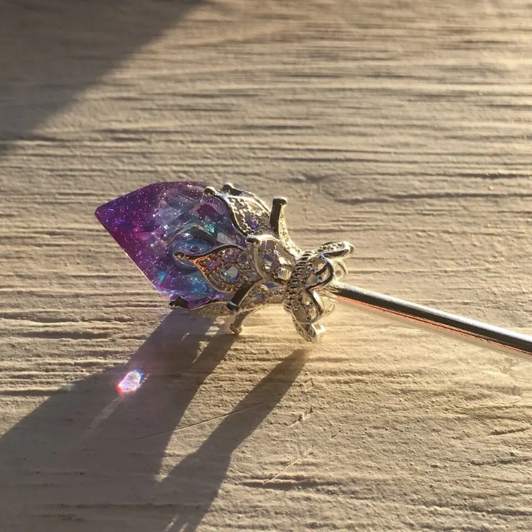 再販 夜の魔術部 冷気属性の鉱石 簪 しずくは選択