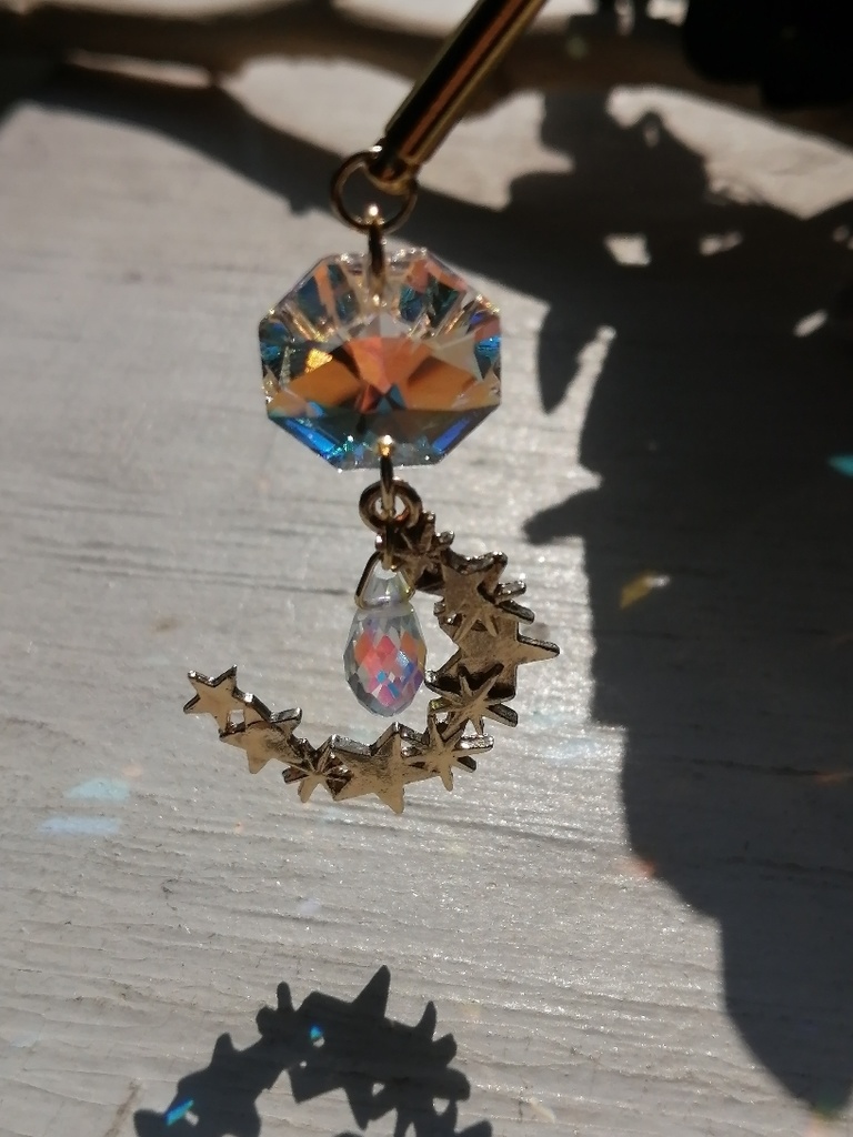 天体観測 スワロフスキーガラスと星々の輝き 簪 ネックレス変更可能 夜の魔術部