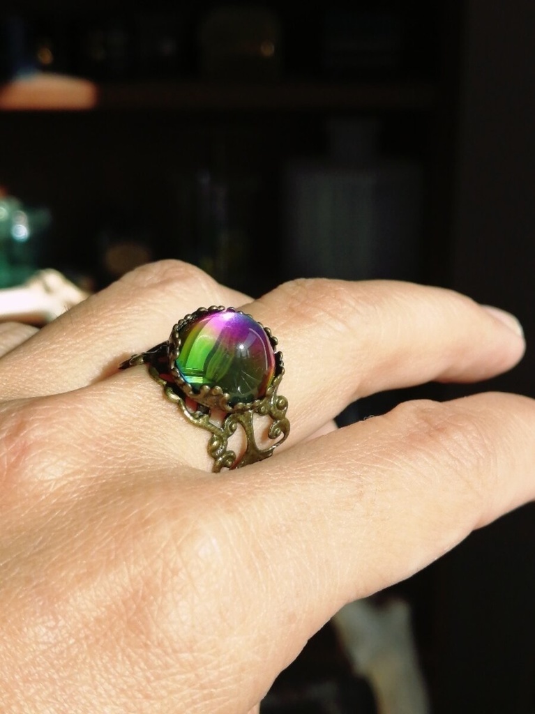 再販 再販 夜の魔術部 マジェスティックカラー 虹を閉じ込めたリング 指輪