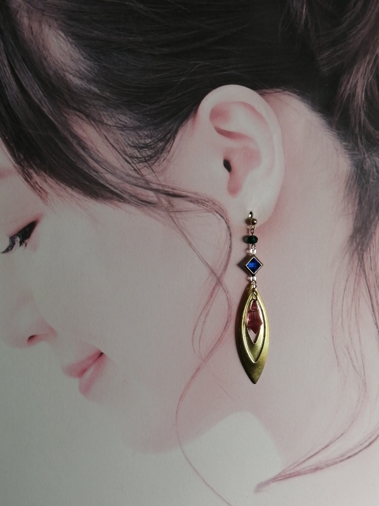 マクロスF シェリル 歌姫のピアス 真鍮 ピアス イヤリング