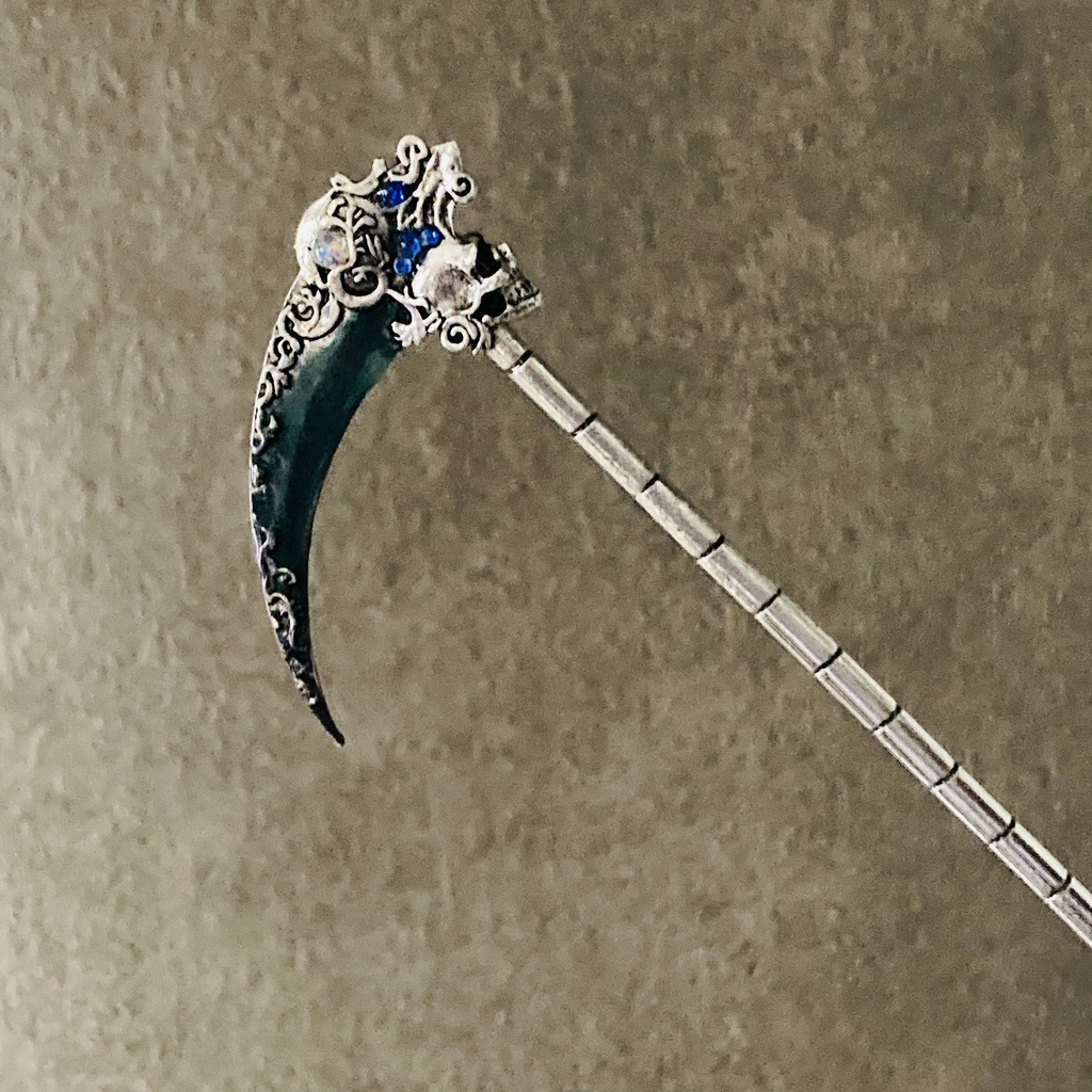 再再再販 夜の魔術部 死神の鎌 再販 幻想カラー 冥府の夜 かんざし