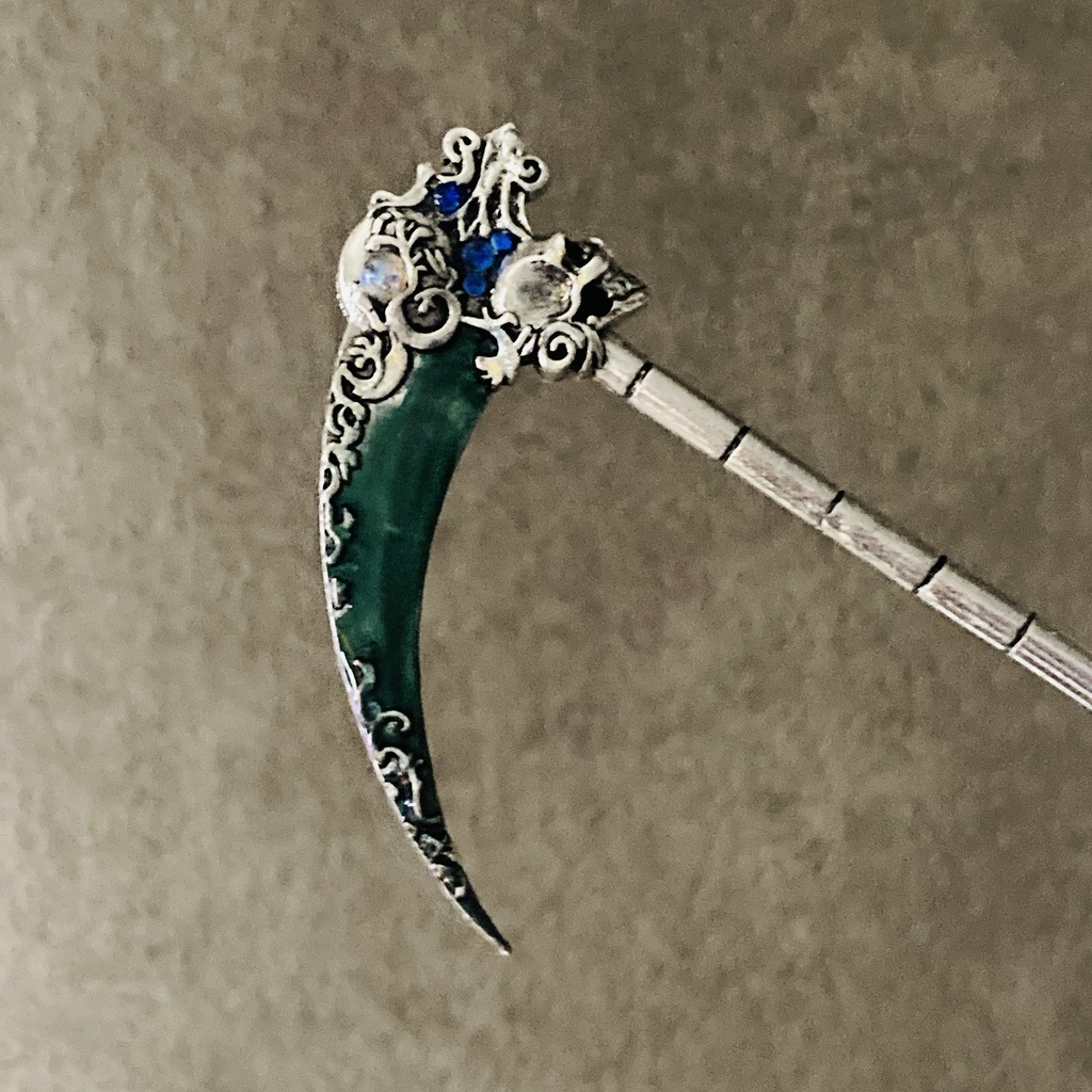 再再再販 夜の魔術部 死神の鎌 再販 幻想カラー 冥府の夜 かんざし