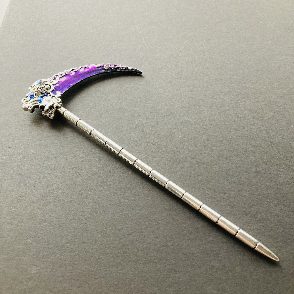 再再再販 夜の魔術部 死神の鎌 再販 幻想カラー 冥府の夜 かんざし