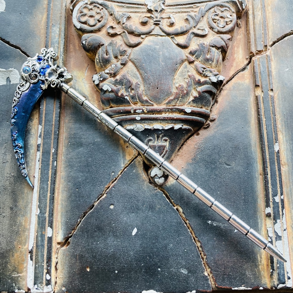 再再再販 夜の魔術部 死神の鎌 再販 幻想カラー 冥府の夜 かんざし