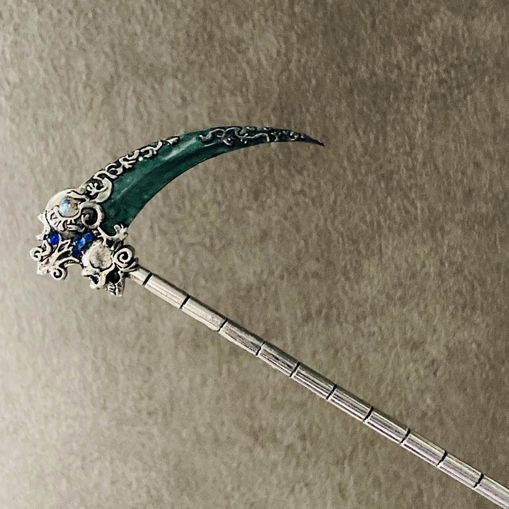 再再再販 夜の魔術部 死神の鎌 再販 幻想カラー 冥府の夜 かんざし