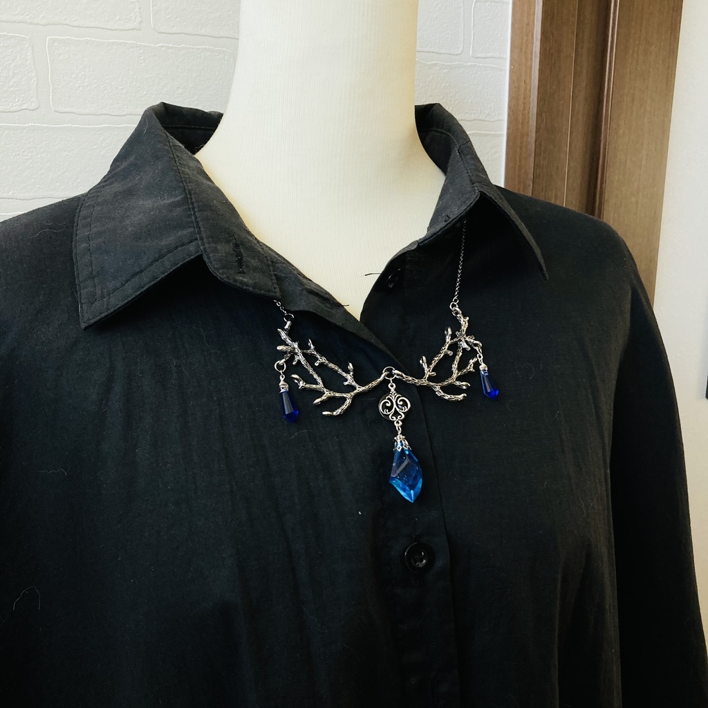 夜の魔術部 海の結晶 ブルークリスタル ネックレス