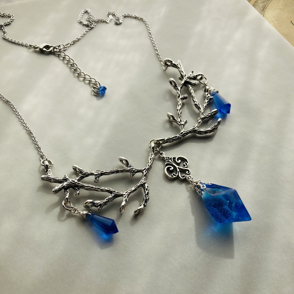 夜の魔術部 海の結晶 ブルークリスタル ネックレス