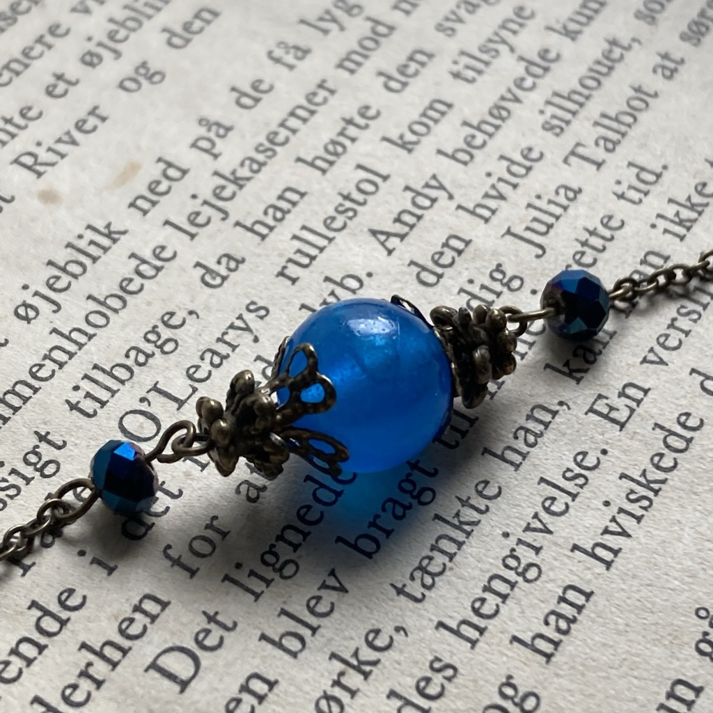 夜の魔術部 幻想の夜光玉 海のブルー ブレスレット