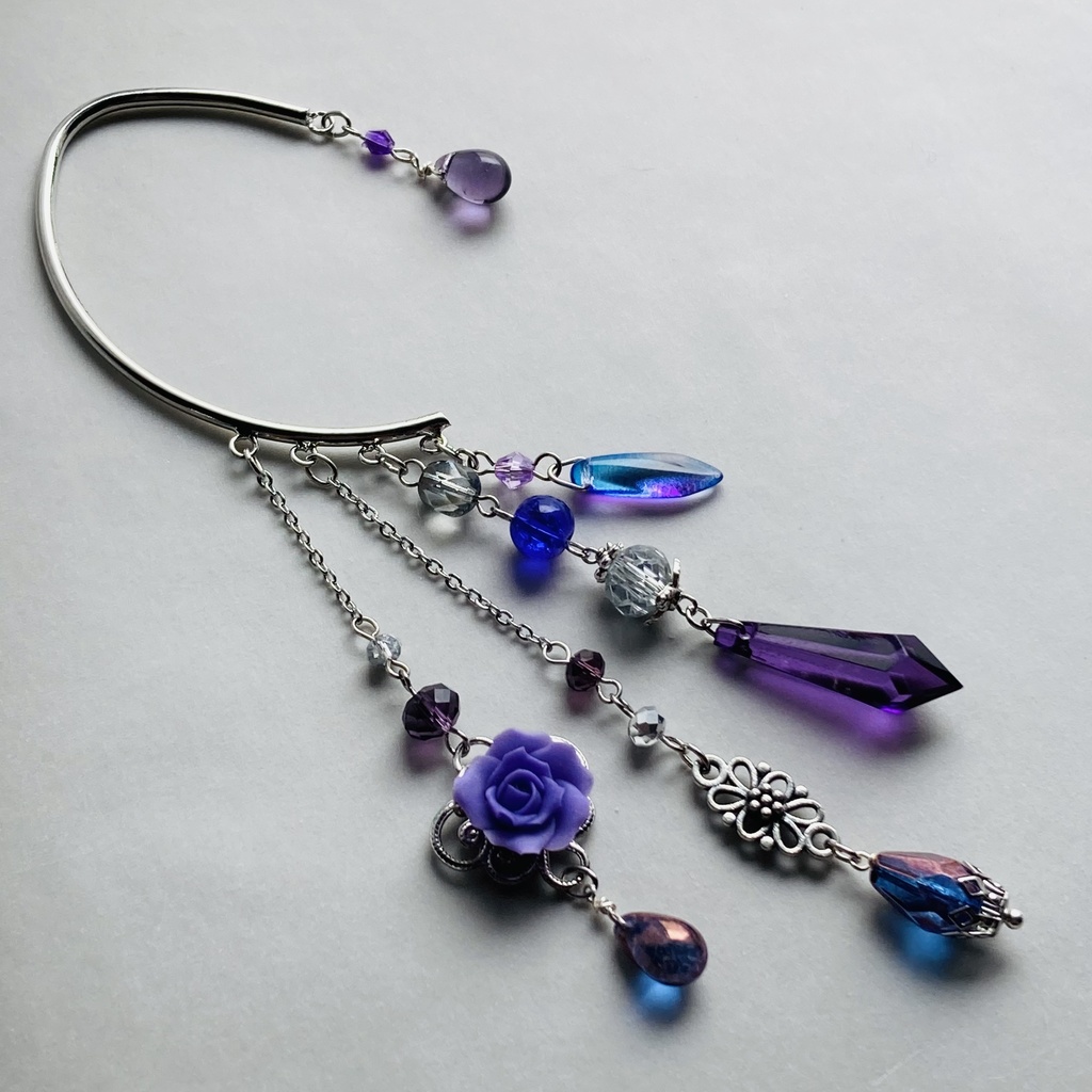 夜の魔術部 紫薔薇 イヤーフック