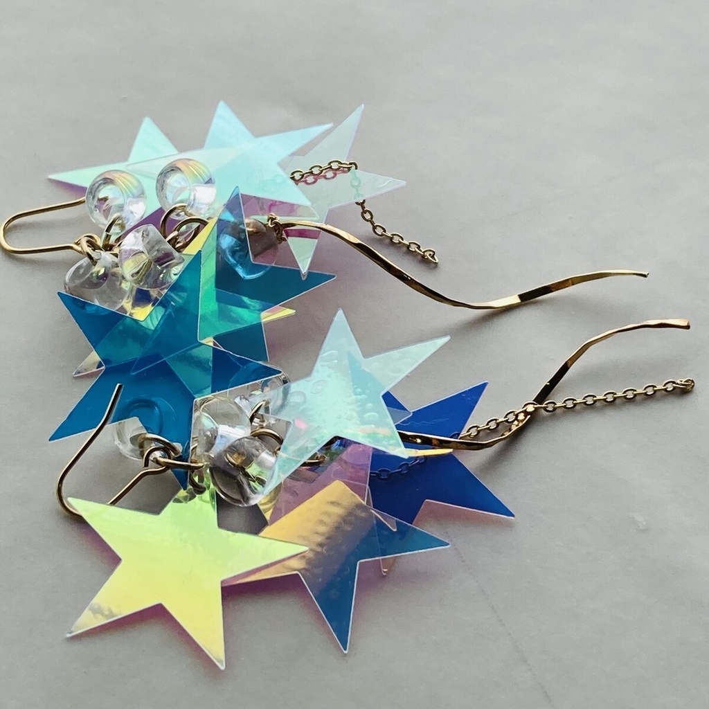 夜の魔術部 流星群 ピアス イヤリング