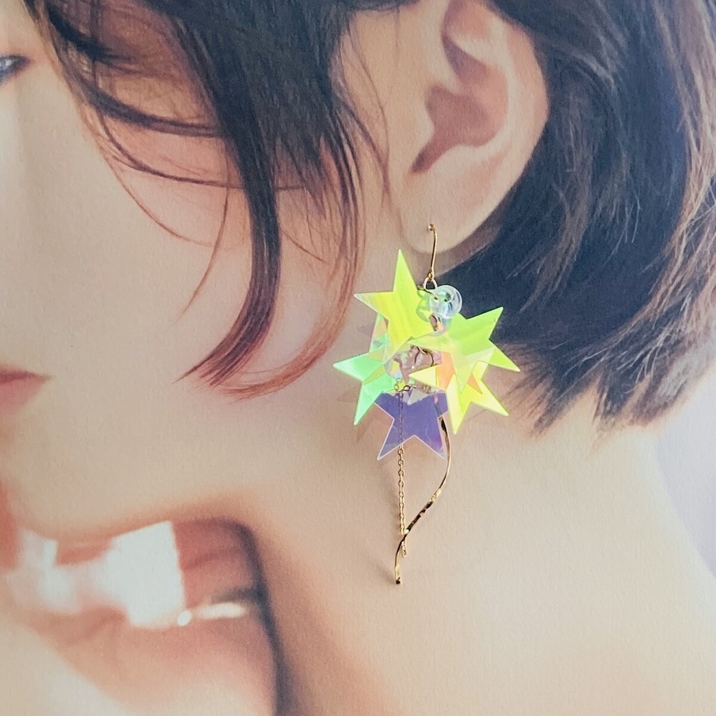 夜の魔術部 流星群 ピアス イヤリング